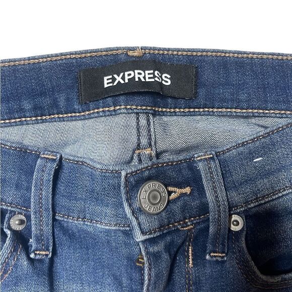 Embellished Express Mid Rise Embellished Jeans - Picture 11 of 15